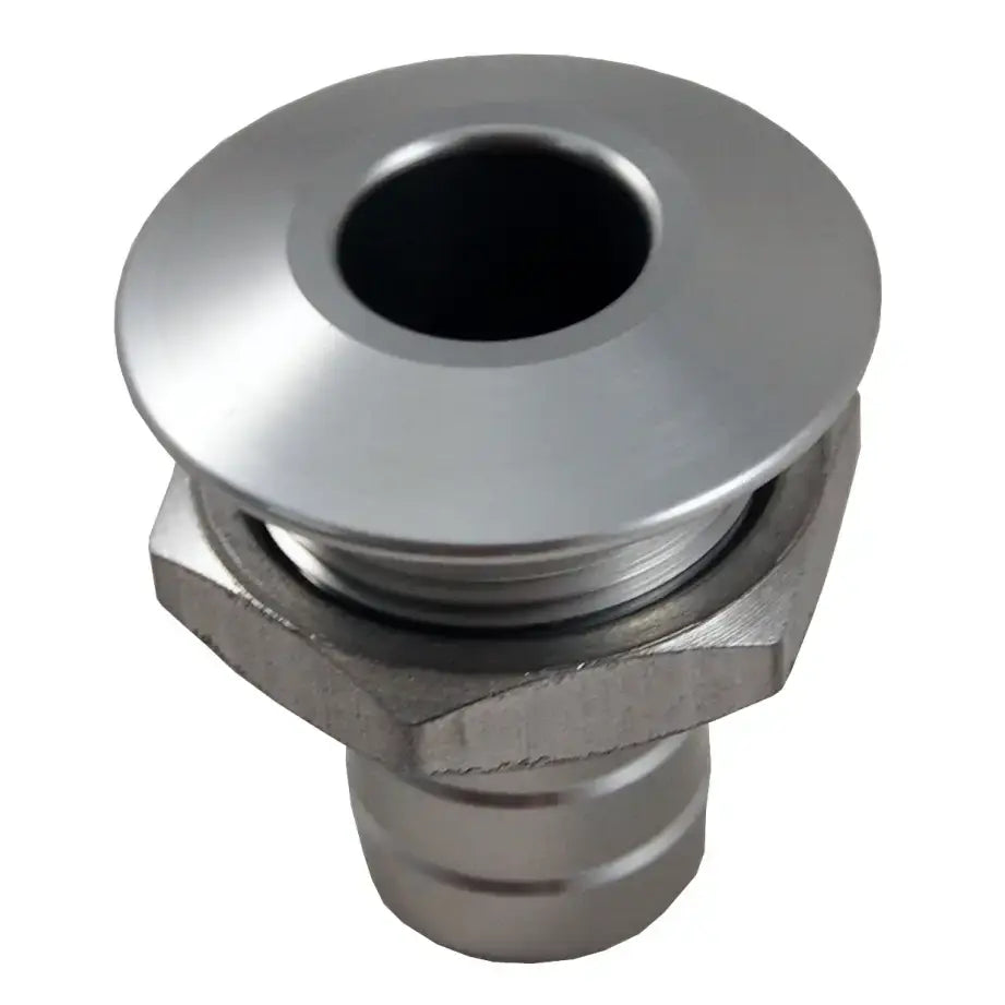 04-03-028 Billet Thru Hull Water Fitting Bilge Pump Outlet Natural - Thru-Hull Fittings