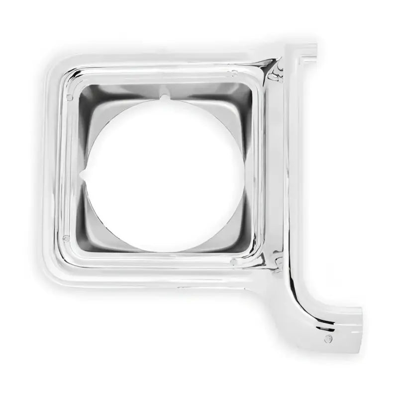 Chrome headlight bezel for 04-253 Holley 1973-1978 C10 H/L door rnd chr/slv