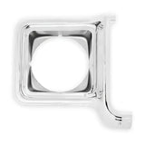 Chrome headlight bezel for 04-253 Holley 1973-1978 C10 H/L door rnd chr/slv