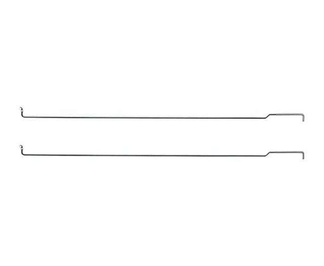 Two metal oven racks for C10 tailgate rods in the Holley 1976-1987 C10 tailgate repair