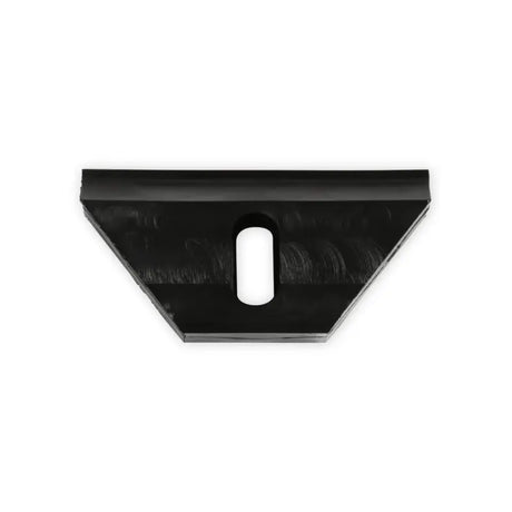 Black trapezoidal metal bracket with central slot for C10 retainer battery hold