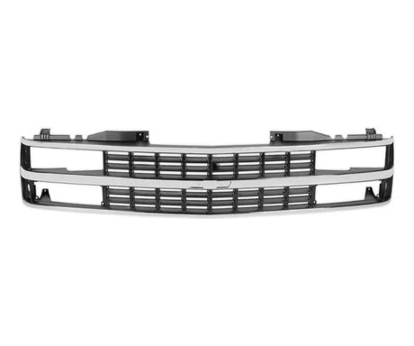Chrome and black grille showing holley grille and c1500 grille dual headlig for 04-366