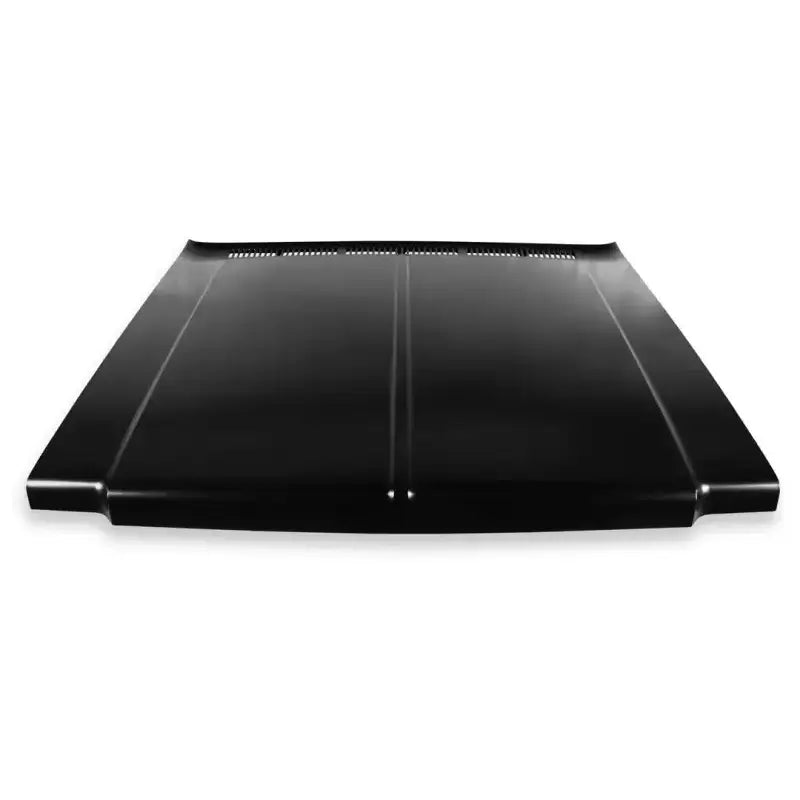 Black C10 hood steel with vents for 1973-1978 Chevy C10 trucks - hood steel std