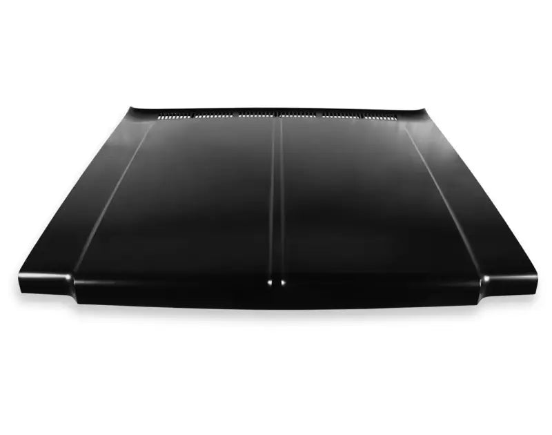 Black C10 hood steel with vents for 1973-1978 Chevy C10 trucks - hood steel std