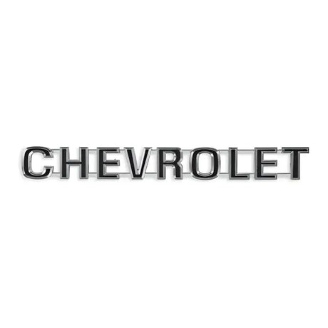 Chevrolet lettering on a holley tailgate panel for C/K Chevy trucks