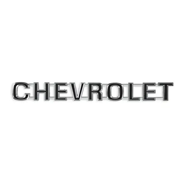 Chevrolet lettering on a holley tailgate panel for C/K Chevy trucks
