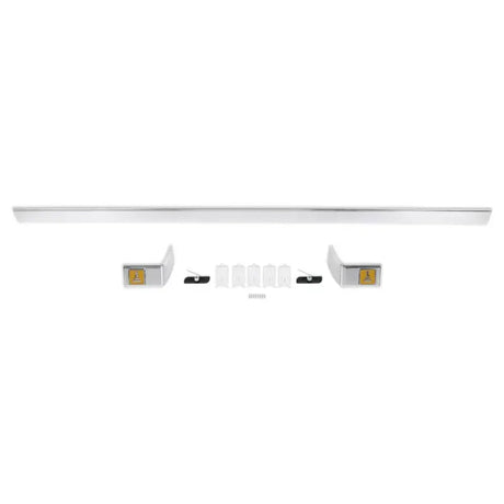 Chrome bumper and mounting hardware for 04-560 Holley cab molding set