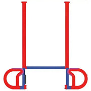 Image of Jaeger Flip 'N Seal 2' Wall Cap with 3' Wipe in red and blue, designed for RV, Automotive, Powersports, off-road, marine, exterior, truck accessories, interior, truck bed, RV parts, Jacks & Levelers, AVADA - Best Sellers