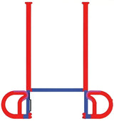 Image of Jaeger Flip 'N Seal 2' Wall Cap with 3' Wipe in red and blue, designed for RV, Automotive, Powersports, off-road, marine, exterior, truck accessories, interior, truck bed, RV parts, Jacks & Levelers, AVADA - Best Sellers