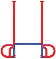 Image of Jaeger Flip 'N Seal 2' Wall Cap with 3' Wipe in red and blue, designed for RV, Automotive, Powersports, off-road, marine, exterior, truck accessories, interior, truck bed, RV parts, Jacks & Levelers, AVADA - Best Sellers