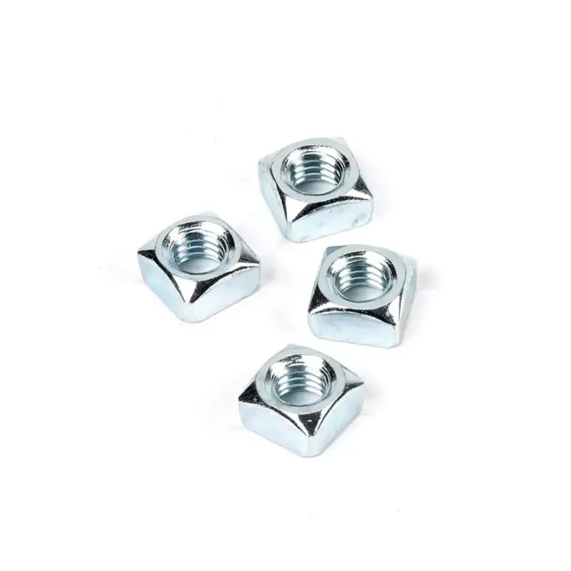 Four square metal heavy hex nuts for auto parts on the 0410523 Key Auto Acc Nut-3/8-16