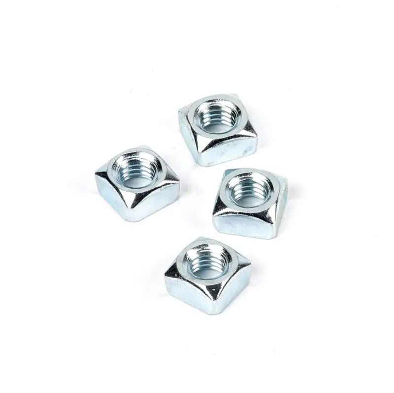 Four square metal heavy hex nuts for auto parts on the 0410523 Key Auto Acc Nut-3/8-16