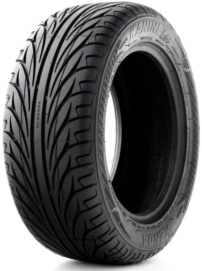 Black tire for car from 042015001a1 Kenda Kanine series on the Kenda Kanine 165/55R-15 wheel