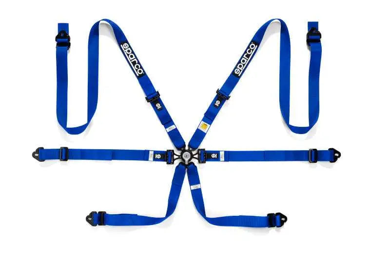 SPARCO 04834HPDAZ Sparco Belt 6 Pnt 2in Pd Blue