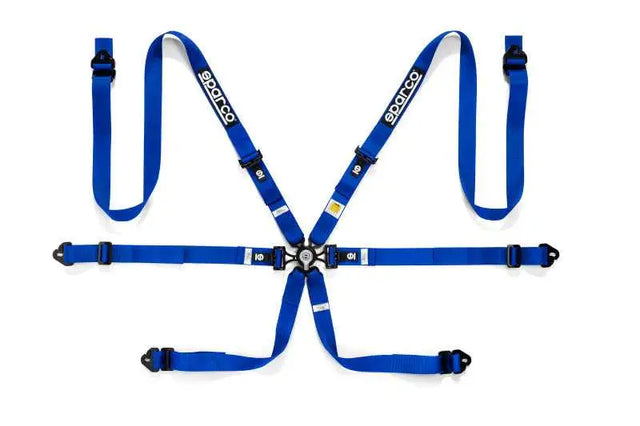 SPARCO 04834HPDAZ Sparco Belt 6 Pnt 2in Pd Blue