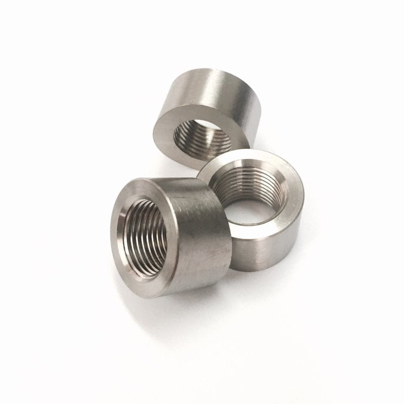 Ticon 104-00600-6000 Ticon Industries 3/8in NPT Titanium Sensor Bung 1.5in to 5in Tubing - Coped End