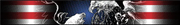 Chroma decal with American flag and two eagles for bold patriotic look