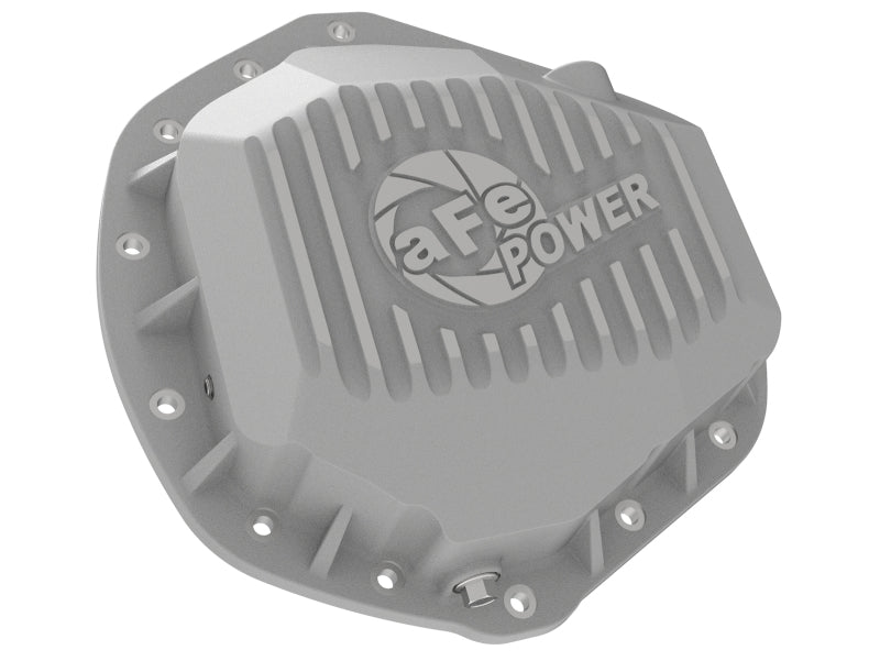 aFe 46-71060A aFe Street Series Rear Differential Cover Raw w/ Machined Fins 01-18 GM Diesel Trucks V8-6.6L (td)