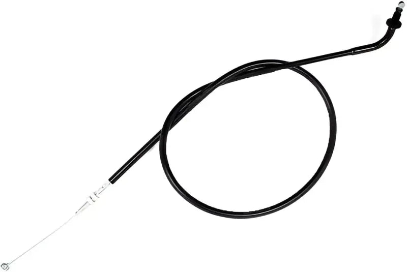 Black Vinyl Push Throttle Cable with Silver Wire and End Fittings for Motion Pro
