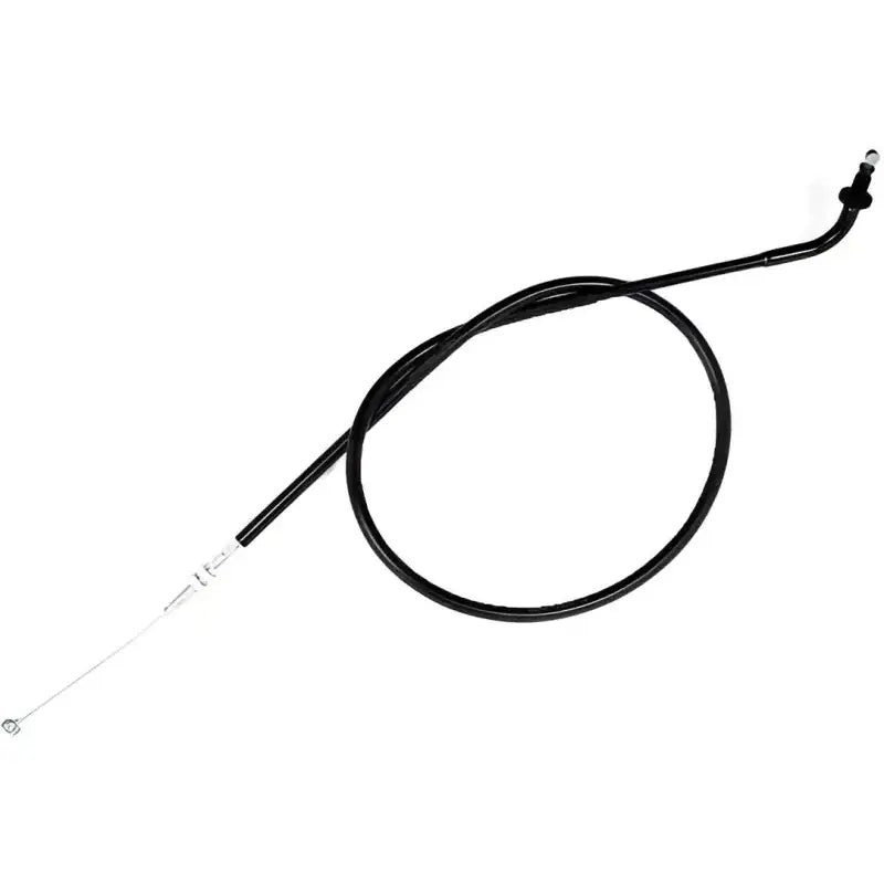 Black Vinyl Push Throttle Cable with Silver Wire and End Fittings for Motion Pro