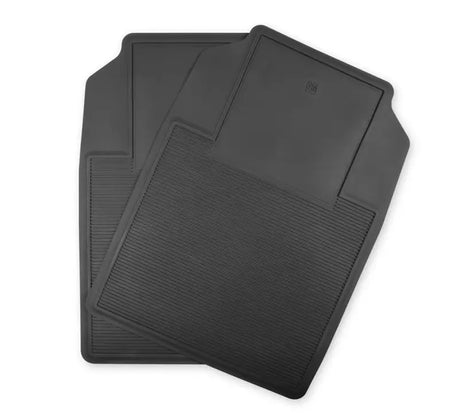 Black rubber floor mat set for Holley 1973-1987 C10 truck interior