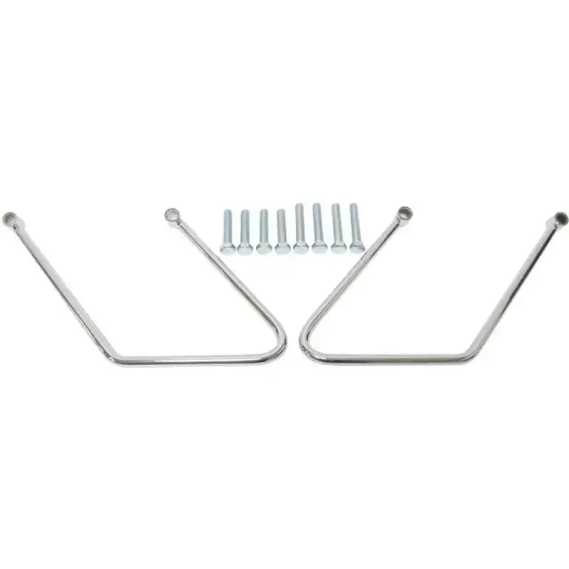 05-202 Saddlebag Supports Chrome Two Bolt Softail
