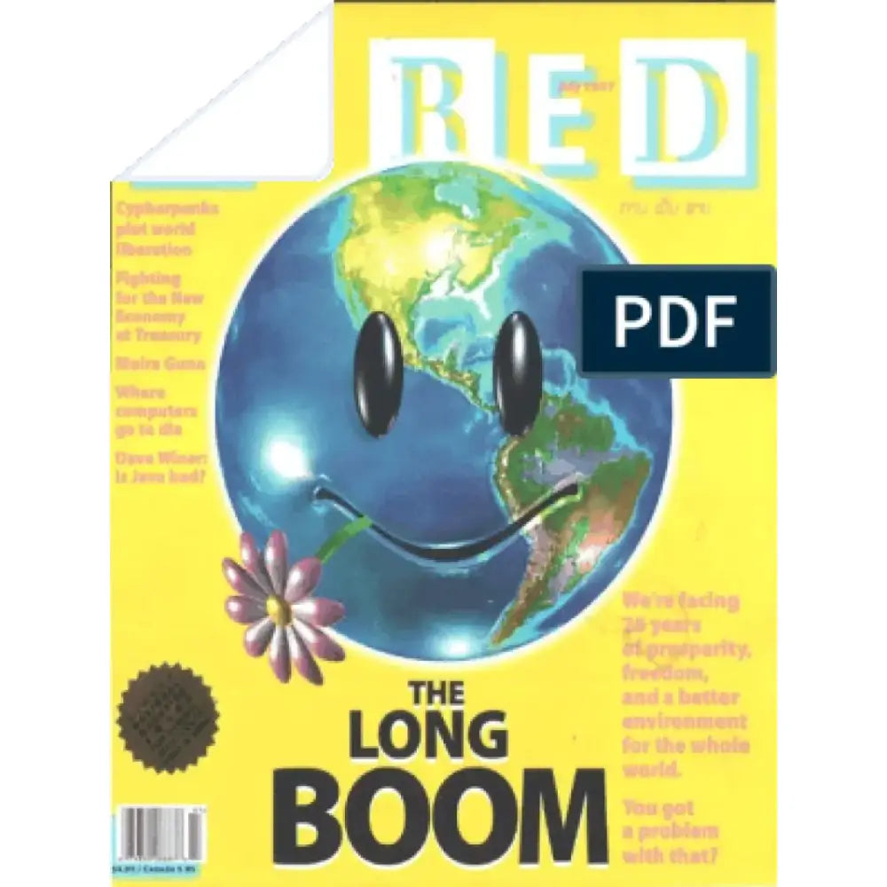 Magazine cover with Earth smiley face showcasing clearance lens for Key Auto Acc Command