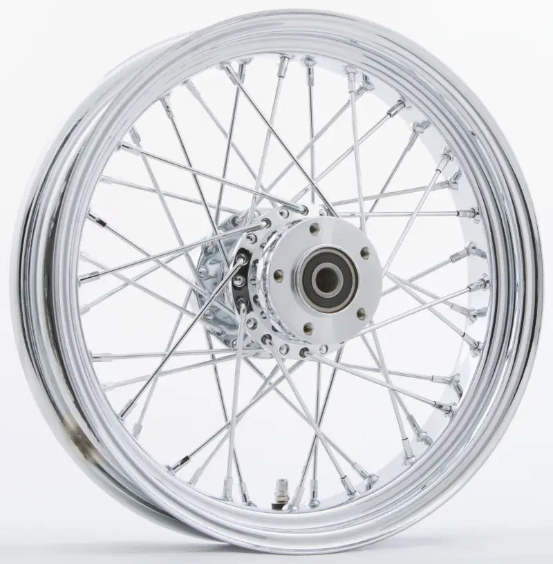 051-02432 Harddrive Fr 40-Spk Dd Chrome 16X3.5 Flt-Hub 1’’ Axl 00 Ltr - Front 40 Spoke Wheels