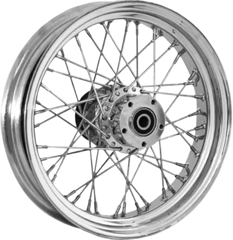 051-0248 Harddrive Rr 40-Spk Chrome 16X3.5 Bt/Xl-Hub 1’’ Axl 00 Ltr - Factory Authorized Harley-Davidson Tire