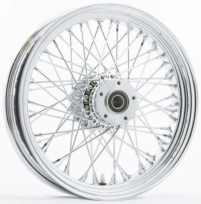 051-0267 Harddrive Rr 60-Spk Chrome 16X3.5 Bt/Xl-Hub 3/4’’ Axl 00 Ltr - Factory Authorized Harley-Davidson Tire