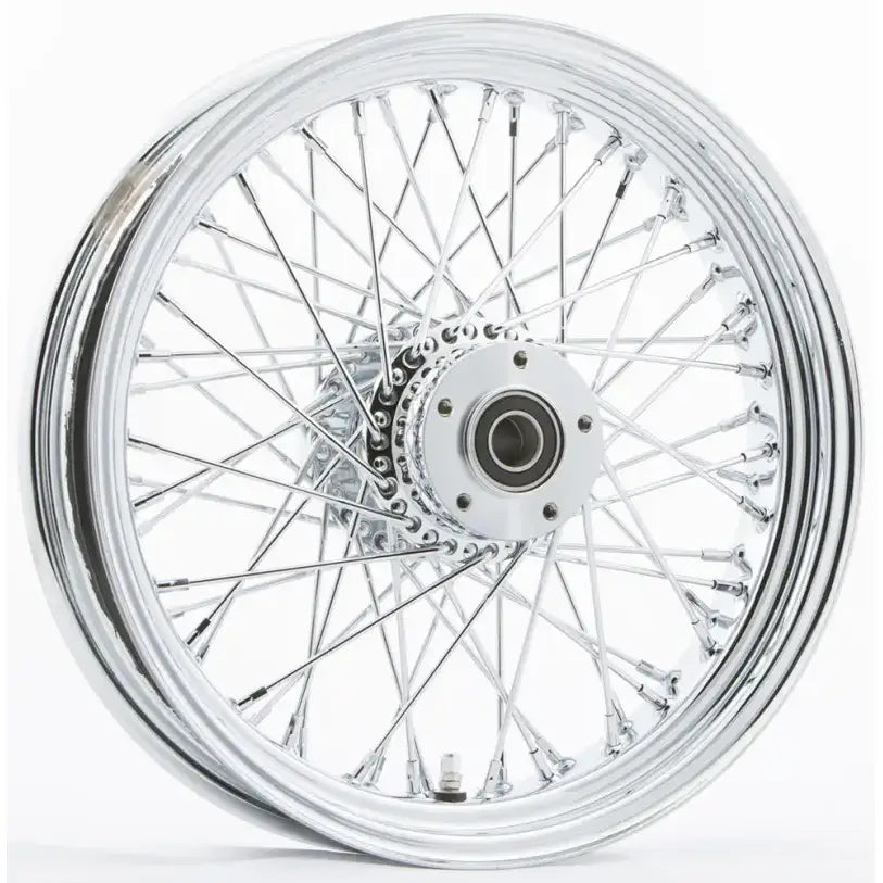051-0267 Harddrive Rr 60-Spk Chrome 16X3.5 Bt/Xl-Hub 3/4’’ Axl 00 Ltr - Factory Authorized Harley-Davidson Tire
