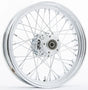 051-0446 Harddrive Rr 40-Spk Chrome 18X3.5 Bt/Xl-Hub 3/4’’ Axl Pre 99 - Factory Authorized Harley-Davidson Tire