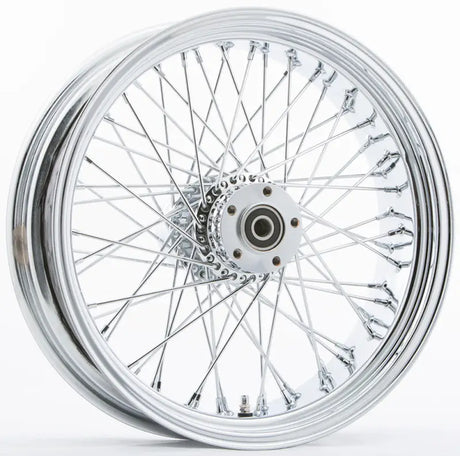 051-0468 Harddrive Rr 60-Spk Chrome 18X3.5 Bt/Xl-Hub 1’’ Axl 00 Ltr - Factory Authorized Harley-Davidson Tire