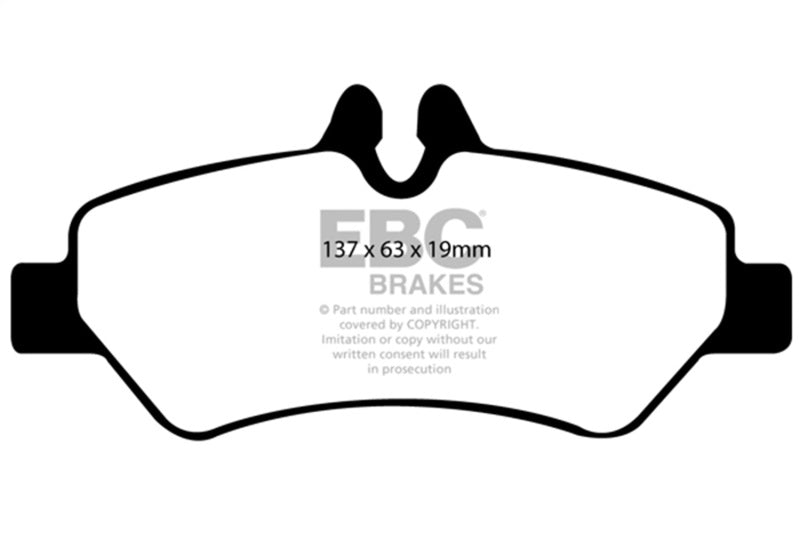 EBC DP61927 EBC 07+ Dodge Sprinter 2500 Greenstuff Rear Brake Pads