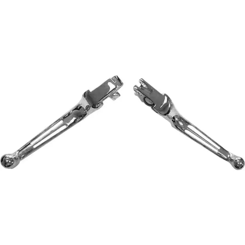053525 Custom Levers 2 Slot Chrome Big Twin 07 Up
