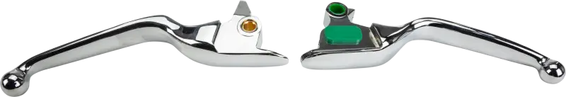 Chrome window handles with colored indicators from the 053572 Smooth Lever Set for easy use