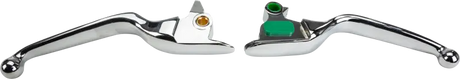 Chrome window handles with colored indicators from the 053572 Smooth Lever Set for easy use