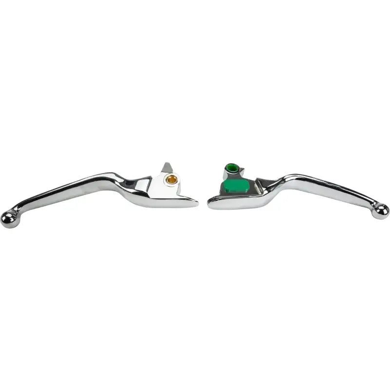 Chrome window handles with colored indicators from the 053572 Smooth Lever Set for easy use