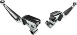 053814 Smooth Lever Set Chrome Flt 08 13 W/Cable Clutch - Custom Levers