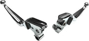 053814 Smooth Lever Set Chrome Flt 08 13 W/Cable Clutch - Custom Levers