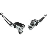 053814 Smooth Lever Set Chrome Flt 08 13 W/Cable Clutch - Custom Levers