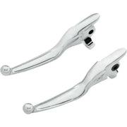 053884 Smooth Chrome Lever Set Flt 17 Up Except Tri Glide