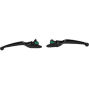 053885 Smooth Black Lever Set Flt 17 Up Except Tri Glide