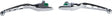 053888 Tri Hole Lever Set Chrome Touring 17 Up Except Tri Glide