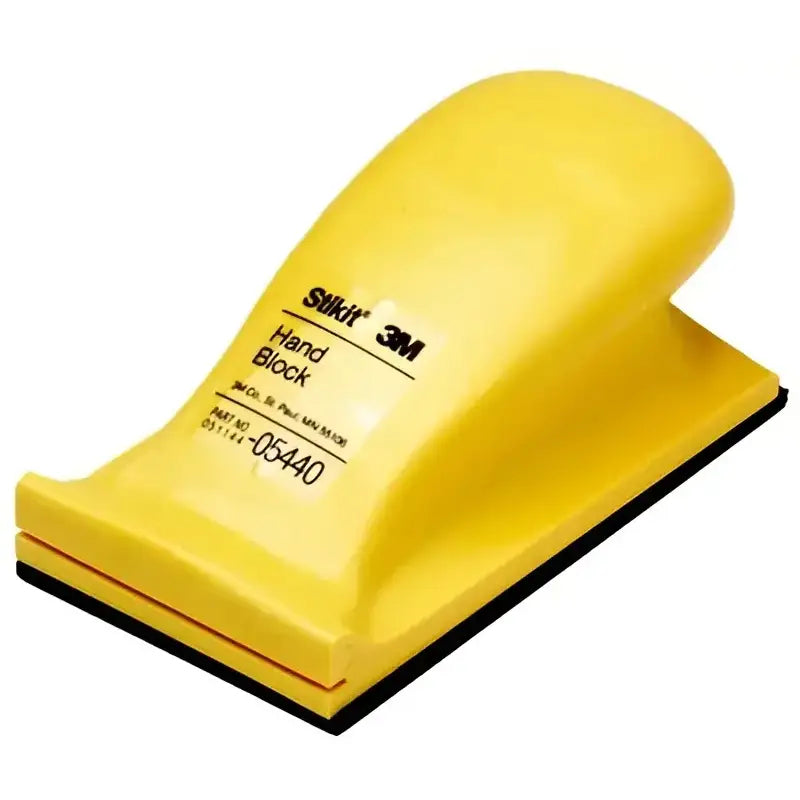 Yellow hand sanding block for 3M Part 05440 offering efficient performance and unmatched durability