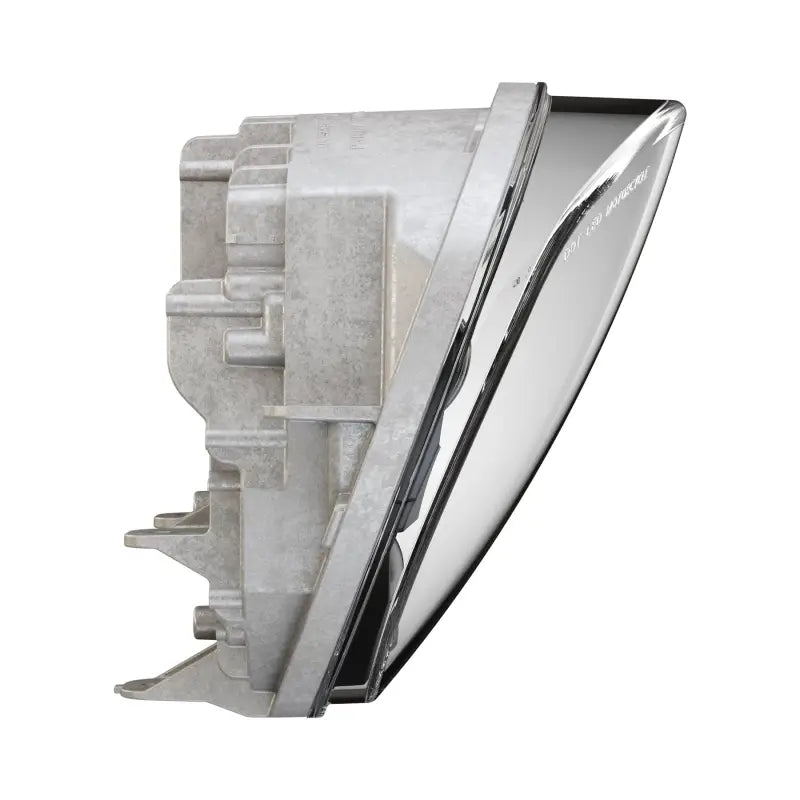 Silver-colored LED headlight housing with clear lens for Victory adaptive LED tech
