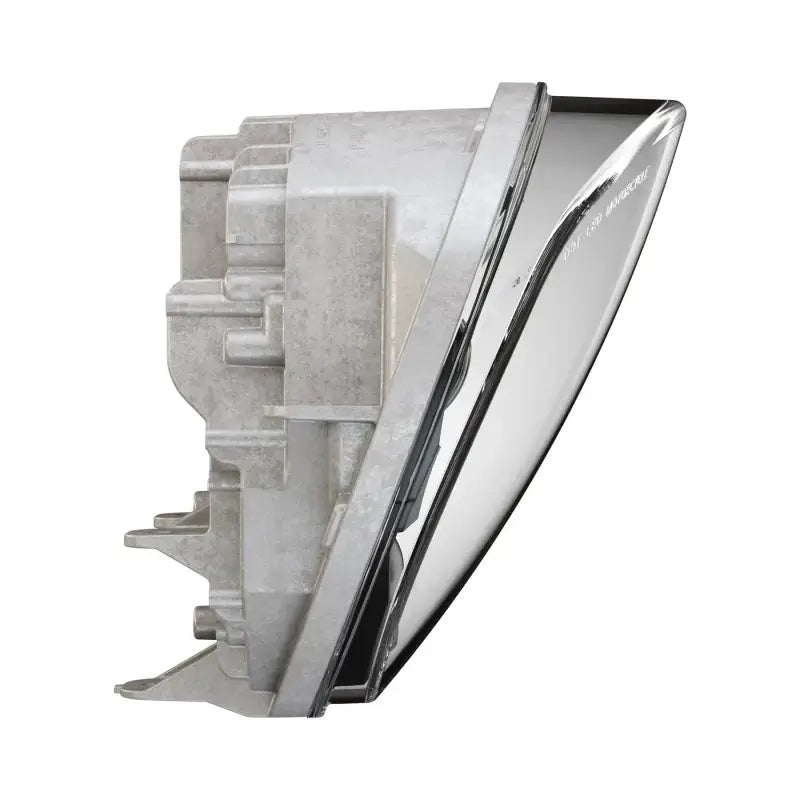 Silver-colored LED headlight housing with clear lens for Victory adaptive LED tech