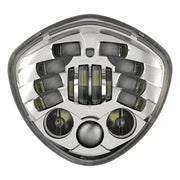 Chrome LED headlight with victory adaptive LED feature for ultimate visibility