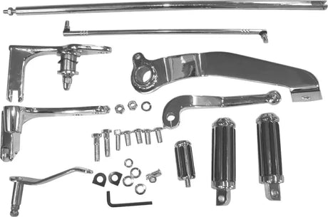 056095 Forward Control Kit W/Chrome Mounting Plates And Pegs - All Dyna Glide