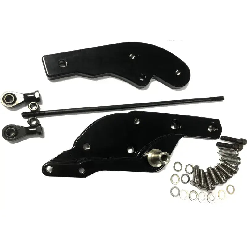 Black metal linkage assembly for 056319 Forward Control Extension Kit for 18 Up Softail